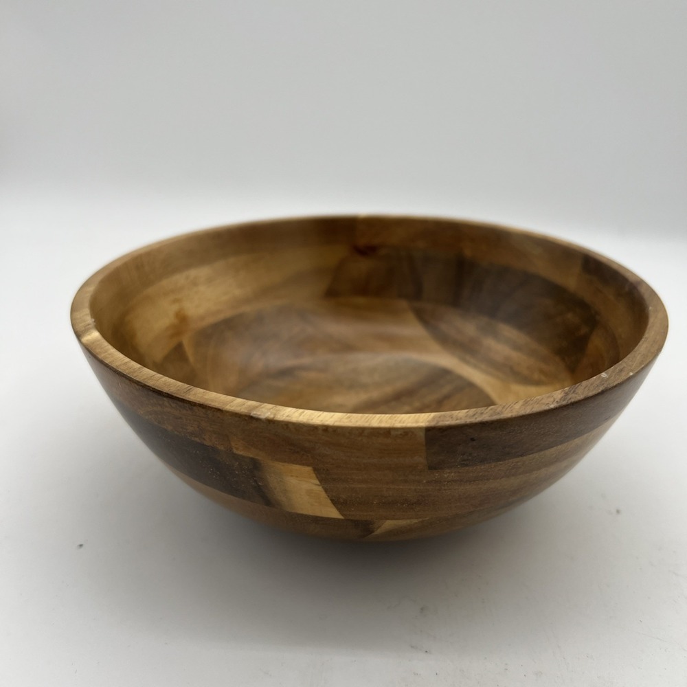 Lipper International Small‎ Acacia Footed Flared Bowl 7"